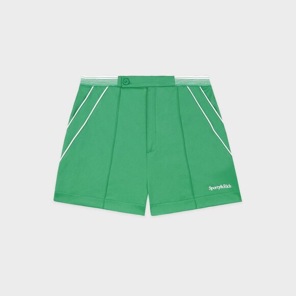 Sporty & Rich / Serif Logo Borg Golf Tennis Shorts / Medium - NWT